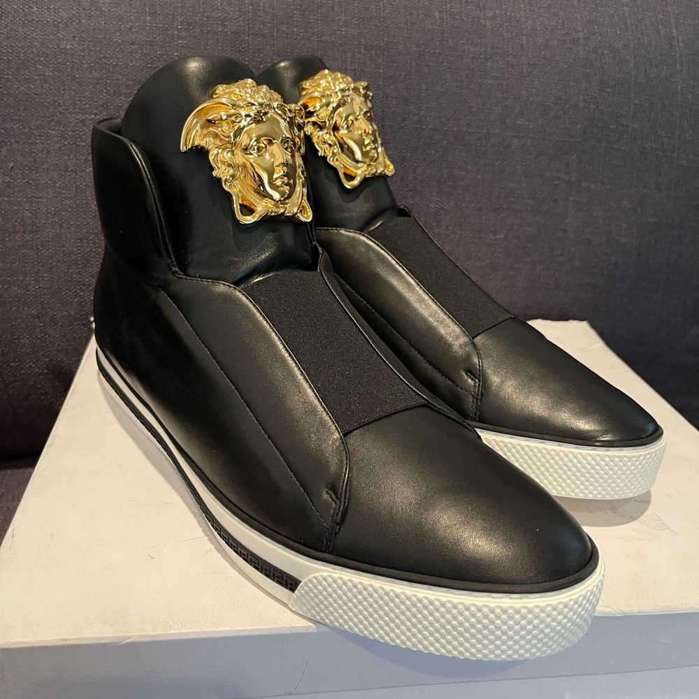 Versace Leather trainers